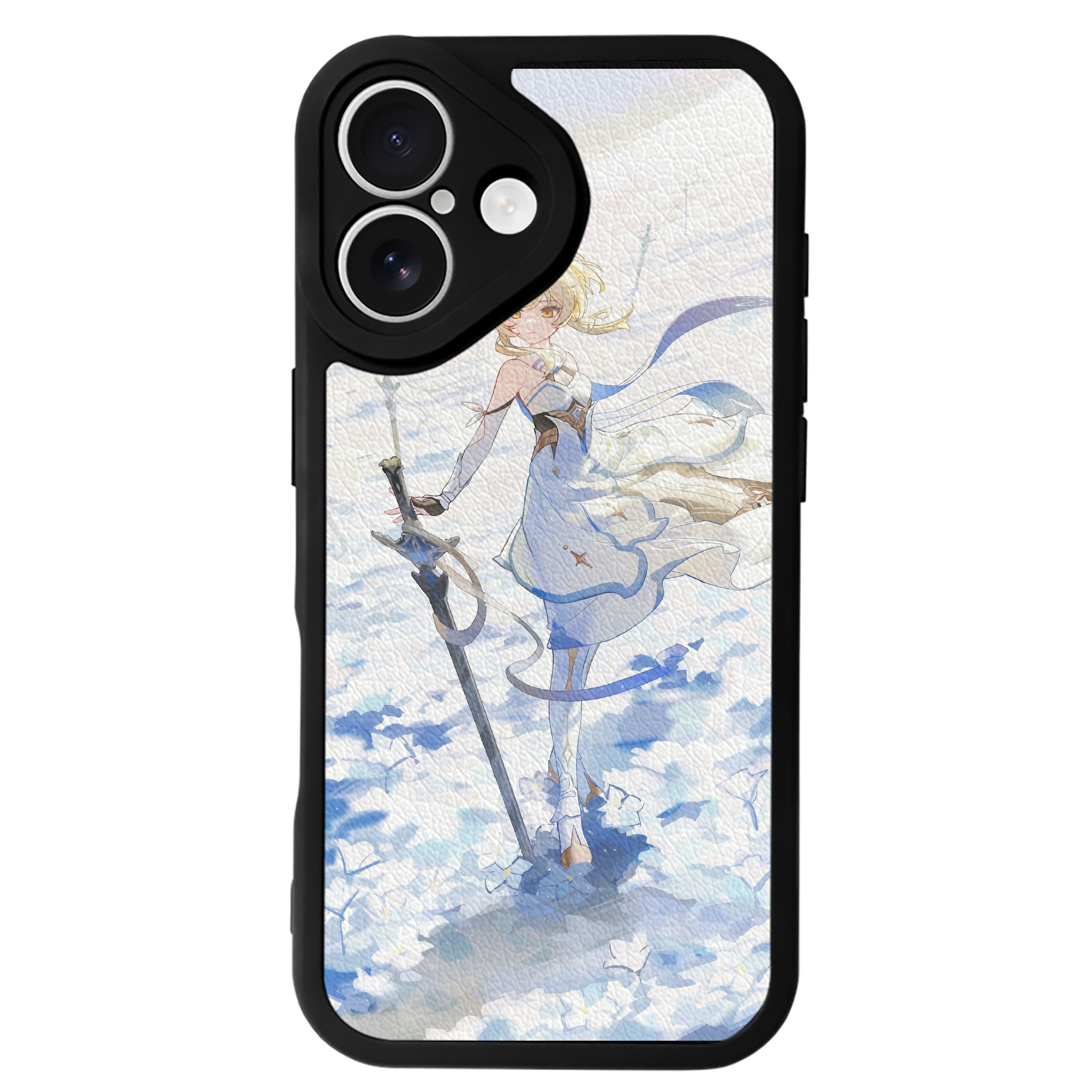 げんし神 genshin 【iPhone 16シリーズ対応】シリコンスマホケース（レザー調） 材質：シリコン
